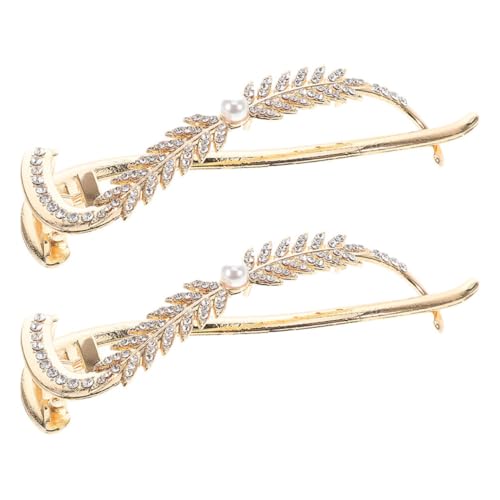 Happyyami 2stücke Haarspangen Mit Weizenperlen Und Strasssteinen Dekorative Haarnadeln Für Damen Glitzernde Haarspangen Zum Stylen Seitliche Aus Legierung Happyyami 2stücke Haarspangen Mit Weizenperlen Und Strasssteinen Dekorative Haarnadeln Für Damen Glitzernde Haarspangen Zum Stylen Seitliche Aus Legierung von Happyyami