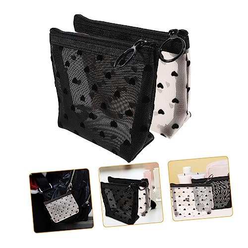 Happyyami 2stücke Kosmetiktasche Mit Reißverschluss Kleine Make-up-Tasche Für Damen Aus Nylon Und Stoff Zum Reisen Für Täglichen Gebrauch Geeignet Happyyami 2stücke Kosmetiktasche Mit Reißverschluss Kleine Make-up-Tasche Für Damen Aus Nylon Und Stoff Zum Reisen Für Täglichen Gebrauch Geeignet von Happyyami