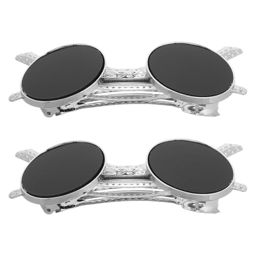 Happyyami 2 Stück Kreative Sonnenbrillen Haarspangen aus Metall Dekorative Haarnadeln Sicherer Sitz für Damen und Mädchen Haarschmuck für Hochzeiten und Partys von Happyyami