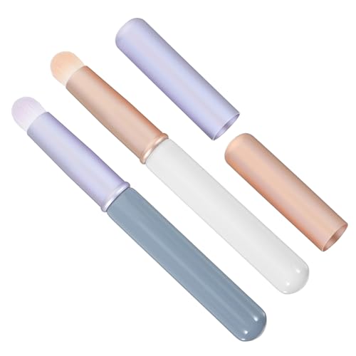 Happyyami 2stücke Lip Gloss Pinsel Für Tragbare Lippenpinsel Mit Deckel Für Lippenstift Und Augen-make-up Leicht Und Für Unterwegs von Happyyami