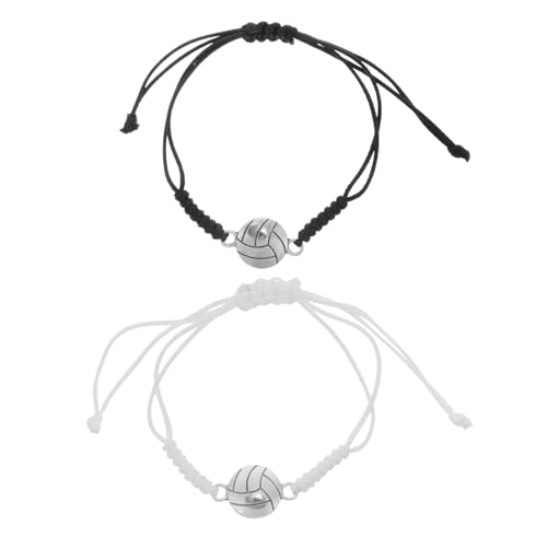 Happyyami Schmuck Zum Thema Volleyball 2 Stück Volleyball-armbänder Verstellbar Sport-accessoire Für Volleyball von Happyyami