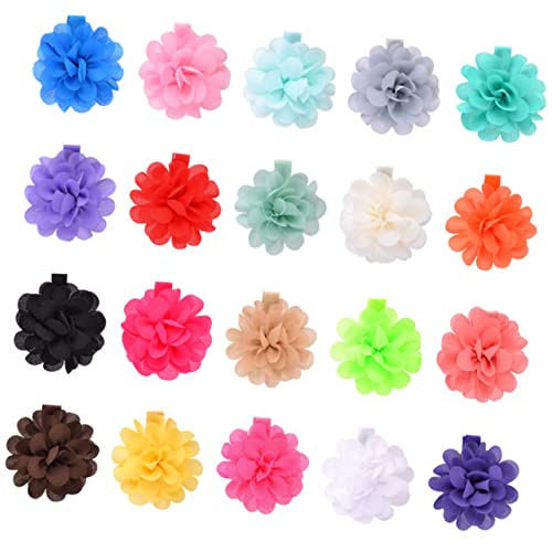 Happyyami 20 Stück Mädchen Haarspangen mit Blumenmuster Mini Chiffon Haarclips Farbenfrohe Haaraccessoires für Tägliche Outfits Happyyami 20 Stück Mädchen Haarspangen mit Blumenmuster Mini Chiffon Haarclips Farbenfrohe Haaraccessoires für Tägliche Outfits von Happyyami