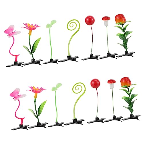 Happyyami 28stücke Pflanzen Haarclip Mit Simulation Pflanzen Design Für Frauen Mädchen Aus Pp Und Eisen Material Kreative Haarspangen Accessoire Für Verschiedenen Anlässe von Happyyami