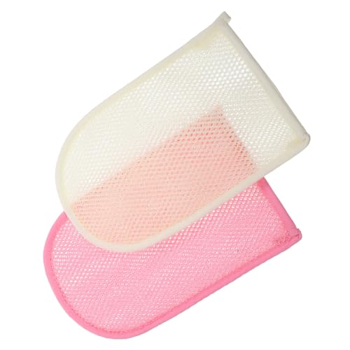 Happyyami 2St Badetuch Geschirrspülhandschuhe schrubben Handtücher wischt Bürsten exfoliating glove exfoliate gloves skin clean Duschhandschuhe Peeling für Männer Peeling-Handschuh Nylon von Happyyami