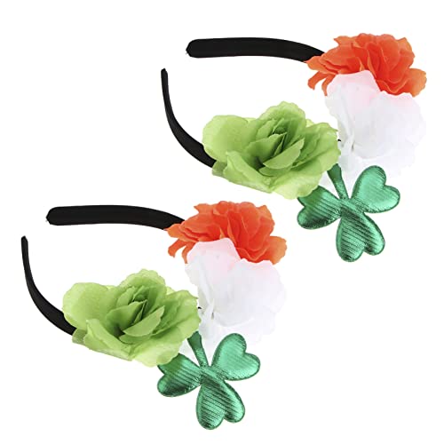 Happyyami 2St. Patricks Day-Stirnbänder Rosen-Haarreifen Haar-Kopfschmuck Für Mädchen Für Das Festival St. Patricks Day. Patrick-Day-Party von Happyyami