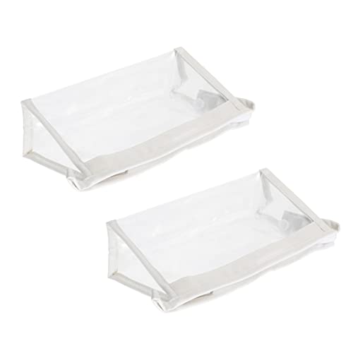 Happyyami 2Stücke Große Kapazität Bleistiftbeutel Aus Transparent Für Studenten Schreibwaren Und Aufbewahrung Von Kleinteilen von Happyyami