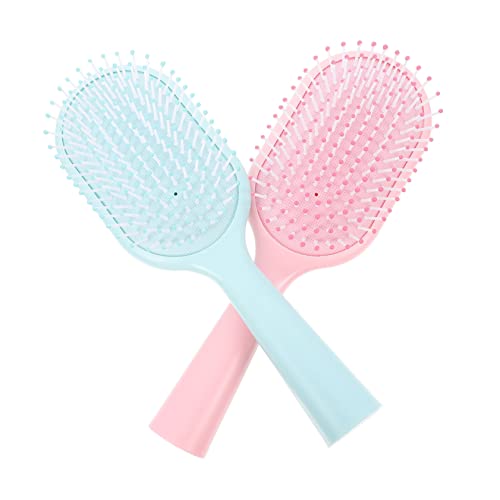 Happyyami 2Stücke Haarbürsten mit Kissen Bequeme Kopfhautmassage Kämme für Styling Langlebig und Hautfreundlich von Happyyami