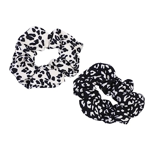 Happyyami 2stücke Leopardenmuster Haarband Mit Elastischem Gummiband Kreativer Leopard-haar-ringe Und Haar-seil Für Damen-kopfschmuck Strapazierfähig Für Pferdeschwanz Und von Happyyami