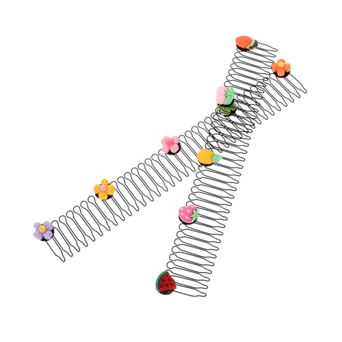 Happyyami 2stücke Junge Mädchen Haarkamm Unsichtbare Blumenhaarkämme Haarnadeln Zum Stylen Kammclip Für Lockiges Haar Dekorative Haarkämme Für Frauen Frisurenfixierungswerkzeug von Happyyami