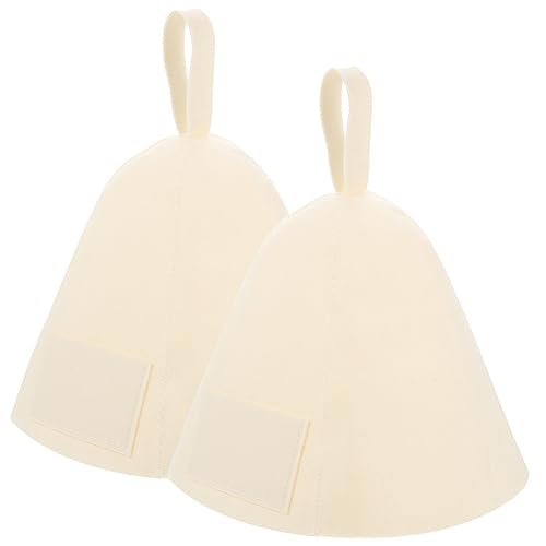 Happyyami 2st Duschhaube Badekappe Filzhüte Duschhut Laufende Mütze Wasserdichte Hüte Für Männer Mützen Und Hüte Für Männer Schwimmkappe Kappen Badekappe Für Mädchen Weiß Gefühlt von Happyyami