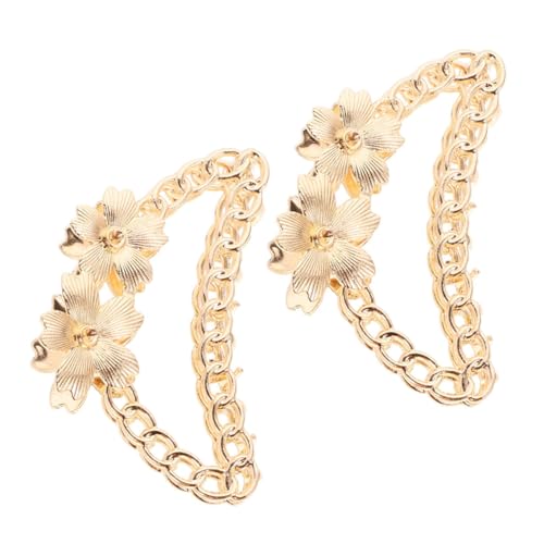 Happyyami 2stücke Blüten-haarclips Mit Kette Haarklammern Für Dickes Und Haar Dekorative Haaraccessoires Für Damen Und Mädchen von Happyyami