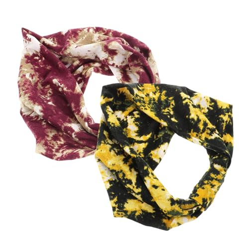 Happyyami 2stücke Elastisches Yoga Stirnband Rutschfestes Sport Haarband Für Damen Und Herren Feuchtigkeitsableitendes Sweatband Für Fitness Yoga Laufen Basketball Und Gymnastik von Happyyami