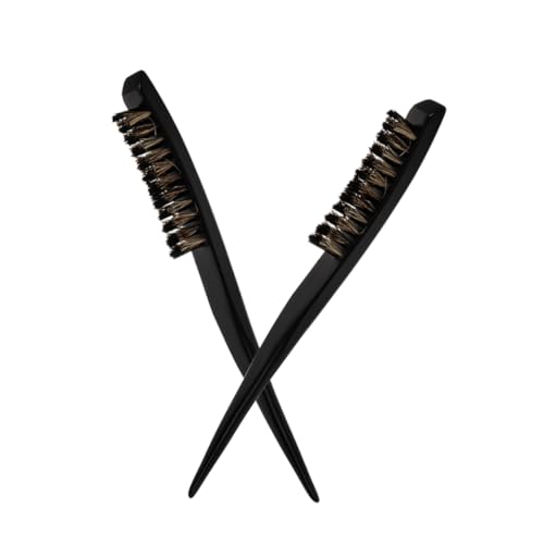 Happyyami 2stücke Haarglättungsbürste Mit Harten Borsten Für Dünne Haare Glättungsbürste Für Lange Haare Borstenhaarbürste Zum Zurückglätten Der Toupierbürste Für Frauen von Happyyami
