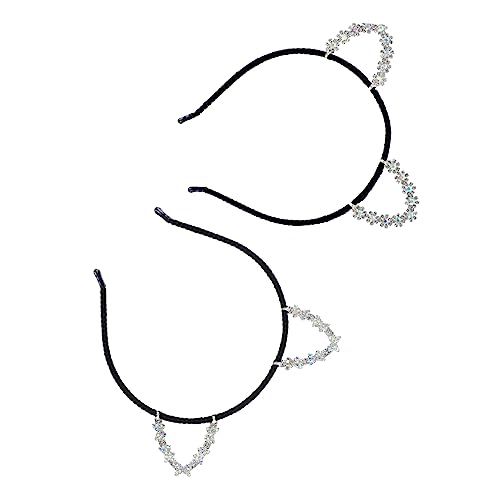Happyyami 2stücke Katzenohren Kopfschmuck Aus Edelstahl Cartoon-design Für Erwachsene Und Junge Mädchen Party Und Kostüm-accessoire Langlebig Und Stilvoll von Happyyami