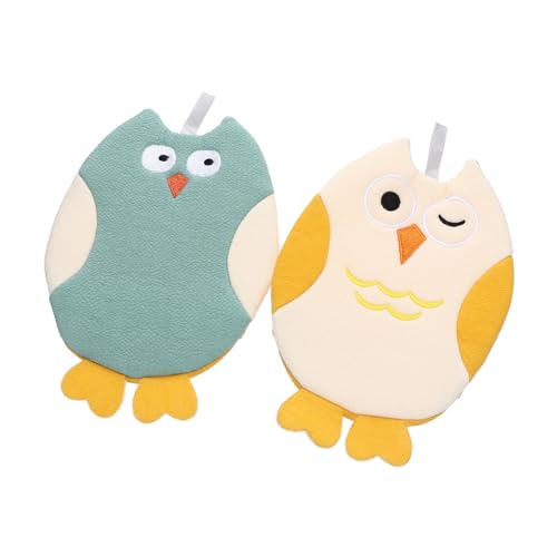 Happyyami 2stücke Kinderbadehandschuhe Für Hochwertigem Material Cartoon-design Für Spaß Beim Baden Badetücher Für Körperreinigung Geeignet Für Arme Beine Brust Rücken von Happyyami