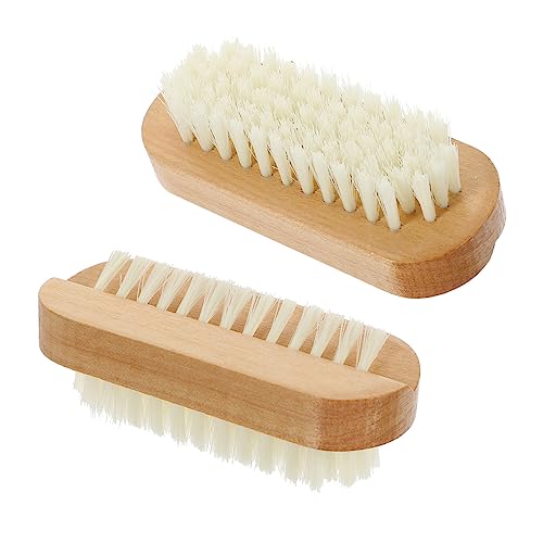 Happyyami 2stücke Nagelbürste Zum Reinigen Der Fingernägel Fußnagelbürste Mit Abgewinkeltem Borstendesign Fingernagelbürste Für Männer Und Frauen Für Salon Und Heimgebrauch von Happyyami