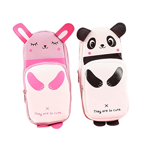 Happyyami 2stücke Niedliche Stiftetuis Für Panda Und Hase Design Weiche Federmäppchen Für Stifte Und Buntstifte Für Schulanfang Und Bastelaktivitäten von Happyyami
