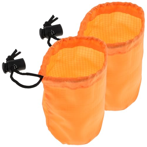 Happyyami 2stücke Regenmanteltasche Aus Wasserdichtem Für Camping Outdoor Und Reisen Kompakte Aufbewahrungsbeutel Mit Kordelzug Für Notfall-regenmäntel Und Kleine Gegenstände Tragbar von Happyyami