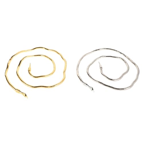 Happyyami 2stücke Schlange Stirnband Flexible Haar-stirnbänder Modeschmuck Kopfbedeckungen Für Frauen Originelles Haar-accessoire Festival-haar-schmuck Verstellbare Verstellbar Für von Happyyami