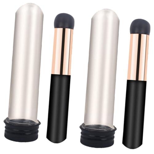 Happyyami 2stücke Silikon Lippenstift Applikator Lip Balm Pinsel Rundkopf Make-up Pinsel Für Lippenpaste Und Lipgloss Mit Etui Für Frauen von Happyyami