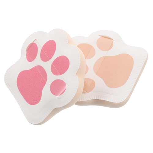 Happyyami 2stücke Teilige Puderquaste Make-up-puderquaste Für Hand Und Gesicht Schwamm Make-up-kissen Zum Verblenden von Happyyami