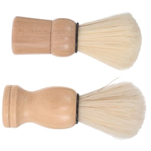 Happyyami 2stücke Teiliger Rasierpinsel Für Männer Synthetisches Rasierwerkzeug Mit Holzgriff Reise-rasierpinsel Für Zuhause Und Unterwegs Mit Griff Bartbürste Für Gesicht Und von Happyyami