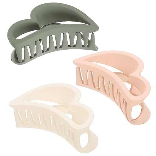 Happyyami 3stücke Großes Haarschnecken Aus Herz-design Robuste Haarklammern Für Frauen Vielseitige Haarzubehör Für Haartypen Für Hochzeiten Feiern Und Alltag Komfortable Passform Für Langanh von Happyyami