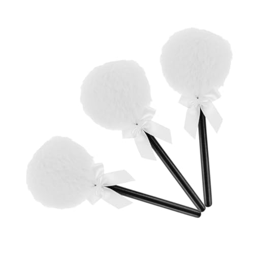 Happyyami 3stücke Puderquaste Runde Flauschige Für Make-up Kissenquaste Lutscher Mädchen Körper Kosmetik Nagel Maniküre Tools Behälter Losem Gepresstem von Happyyami