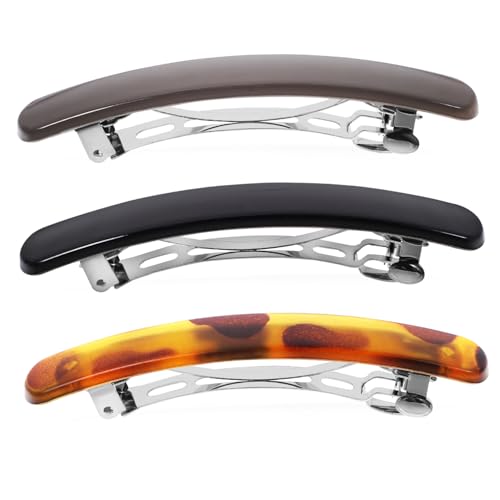 Happyyami 3Stücke Haarspangen Damen Metall Haarklammern für Vielseitige und Dekorative Haarclips in Verschiedenen Farben Einfache Anwendung für Trendige Frisuren von Happyyami