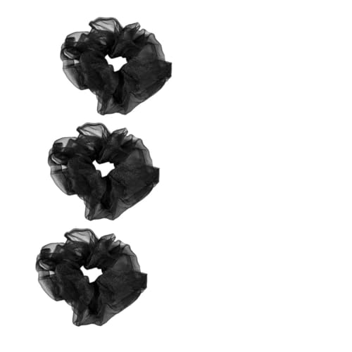 Happyyami 3 Stück Retro Haargummis Elastische Haarbänder für Pferdeschwanz Stilvolle Haaraccessoires für Damen für Alltag und Besondere Anlässe von Happyyami