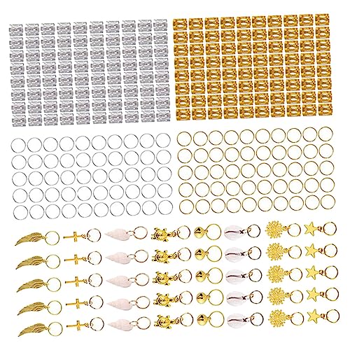 Happyyami 305stücke Dreadlock Haarring Satz Dekorative Haar Ringe Metall Haar Zubehör Für Männer Und Frauen Für Partys Und Festivals Vielseitig Und Leicht Zu Biegen Für Kreative von Happyyami