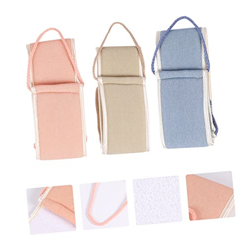 Happyyami 3Stücke Peeling Badetuch Doppelseitiger Scrubber Für Gründliche Reinigung Langlebiges Handtuch Mit Griffen Für Zuhause Und Reisen Für Erfrischendes von Happyyami