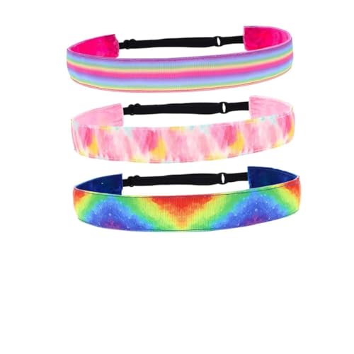 Happyyami 3stücke Elastisches Haarband Für Damen Sport-stirnband Mit Schweiß-absorbierender Funktion Dehnbares Yoga-stirnband Für Training Und Laufen von Happyyami