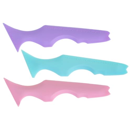 Happyyami 3stücke Augenbrauen Schablonen Und Eyeliner Hilfsmittel Makeup Tool Für Präzises Zeichnen Von Eyeliner Mascara Und Lippenstift Tragbar Und Ergonomisch Für Anfänger Und von Happyyami