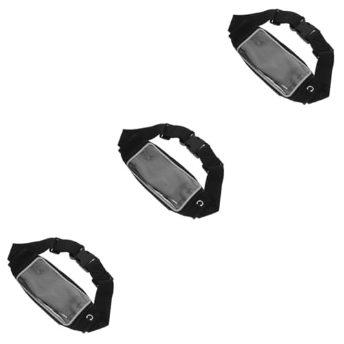 Happyyami 3er-Packung Lauf-Touchscreen-hüfttasche Tragbare Hüfttasche Atmungsaktive Hüfttasche Tasche Für Die Taille Lauftaschen Für Männer Gürteltasche Hüfttasche Für Männer Nylon von Happyyami
