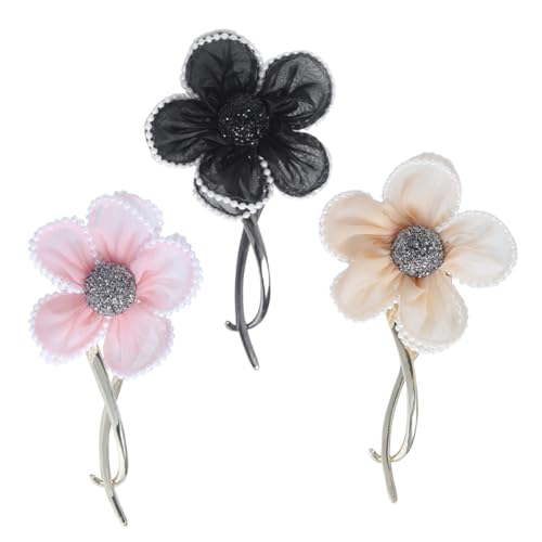 Happyyami 3stücke Blumenhaarspange Haar Brötchen Halter Clips Haarschmuck Für Frauen Blumenhaarnadel Blumenhaarknotenspange Blumenhaarschmuck Blumenhaarknotenklammer von Happyyami