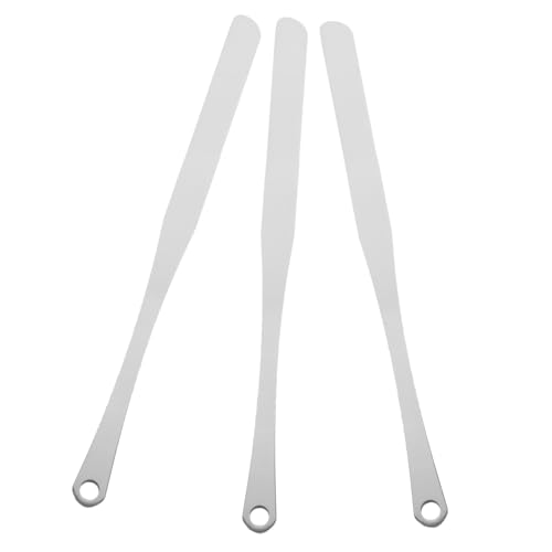 Happyyami 3stücke Edelstahlspatel Kosmetikspatel-werkzeug Make-up-mixer-werkzeug Langer Make-up-spatel Metallspatel Foundation-mischwerkzeug Kleiner Spatel Für Foundation Gesichtscreme Und m von Happyyami