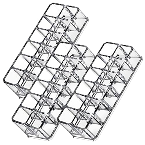 Happyyami 3stücke Lippenstiftständer Mit Mehreren Fächern Für Schreibtisch Wohnaccessoire Lipgloss-aufbewahrungshalter Organizer Für Make-up Kosmetik-aufbewahrungshalter von Happyyami