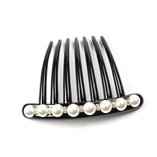 Happyyami 3stücke Perlen-haarnadeln Mit Kristallen Rutschfeste Perlen-haarkämme Mode Haarschmuck Für Frauen Und Mädchen Kopfschmuck Für Hochzeit Und Abend von Happyyami