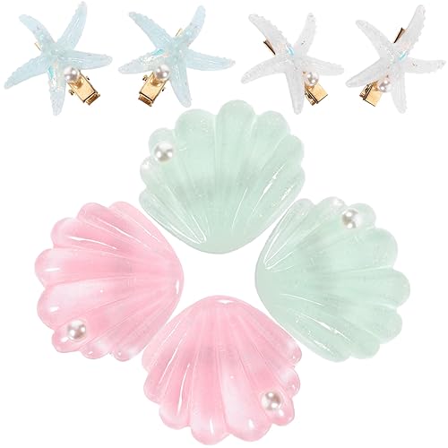 Happyyami 4paare Cute Hair Clips Für Mädchen Teiliges Mit Perlen Und Sternen Haaraccessoires Für Partys Geburtstage Und Alltag Robust Und Für Kleine Prinzessinnen von Happyyami