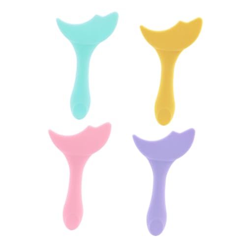 Happyyami 4 Stück Teiliges Silikon Eyeliner Hilfsmittel Wiederverwendbare Schablonen für Make Up für Anfänger und Profis Erleichtert das Auftragen von Eyeliner und Mascara von Happyyami