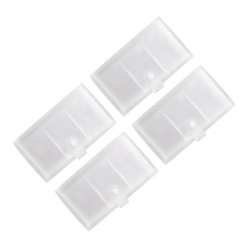 Happyyami 4 Stück Transparenter Visitenkartenhalter mit Fächern Stabiler Kartenhalter für Visitenkarten Business Card Organizer für Büro und Unterwegs von Happyyami