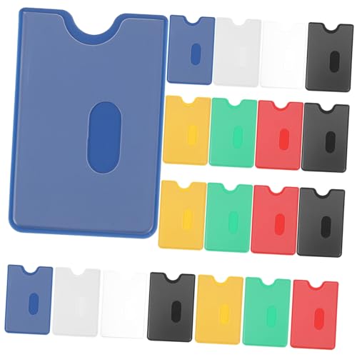 Happyyami 42Stücke Kartenhülle für Ausweise und Debitkarten Robuste Ausweisschutz und Kartenhalter aus Langlebigem Transparente Kompakte Hüllen für Optimalen Schutz von Happyyami