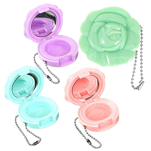 Happyyami 4Stücke Lippenstift Aufbewahrungsbehälter Leere Kosmetikdosen Für DIY Lippenstift Und Lidschatten Container Rosé Und Aluminiumplatte von Happyyami