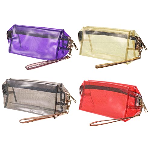 Happyyami 4Stücke Teiliges Reise Kulturbeutel Transparente Kosmetiktasche mit Irisierendem Design für Damen zur Aufbewahrung von Kosmetik Lotionen und Mehr Happyyami 4Stücke Teiliges Reise Kulturbeutel Transparente Kosmetiktasche mit Irisierendem Design für Damen zur Aufbewahrung von Kosmetik Lotionen und Mehr von Happyyami