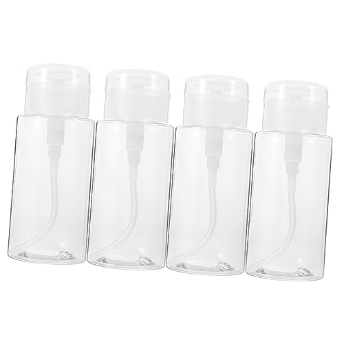 Happyyami 4stücke Pumpflasche Für Nagellackentferner Flüssigkeitsspender Zum Drücken Tragbare Reiseflasche Luftdicht Und Leckfrei Geeignet Für Make-up-entferner Kosmetika Und Mehr von Happyyami