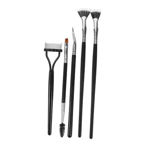Happyyami 5stücke Teiliges Wimpernbürsten Mascara-verteil-werkzeuge Abgewinkelte Wimpernbürste Wimpernkamm Wimperntrenner Augenbrauen-verteiler von Happyyami