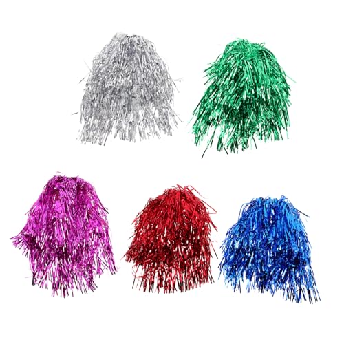 Happyyami 5 Stück Teiliges Lametta Party Perücken Glänzende Cosplay Perücken für Festivals Partys und Foto Requisiten für Männer und von Happyyami