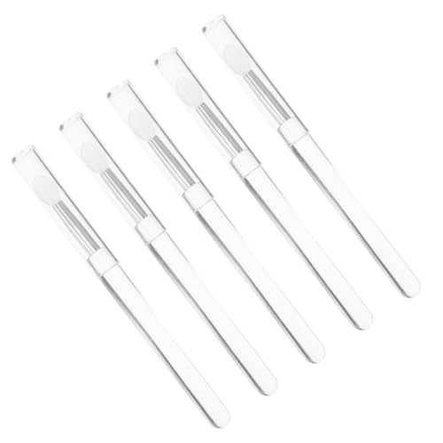 Happyyami 5stücke Silikonpinsel-make-up Applikator Für Lippenstift Und Lidschatten Wiederverwendbar Tragbar Praktisch Für Frau Kosmetik-werkzeug Für Auge Und Lippe von Happyyami