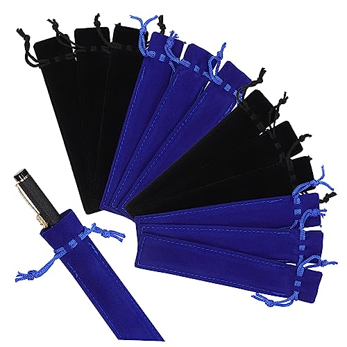 Happyyami 50 Stück Fleece -Stiftbeutel Kugelschreiber etui schreibwaren Organizer Pencil Box Pencil Pouch Stiftetuis mit Samthülle Blau einzelner Stifthalter Stiftspeicherbeutel Flanell Happyyami 50 Stück Fleece -Stiftbeutel Kugelschreiber etui schreibwaren Organizer Pencil Box Pencil Pouch Stiftetuis mit Samthülle Blau einzelner Stifthalter Stiftspeicherbeutel Flanell von Happyyami